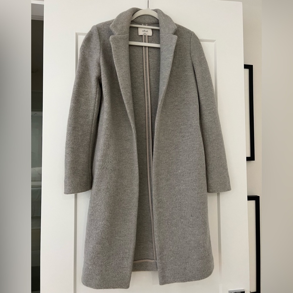 Wilfred Aritzia Grey Peacoat